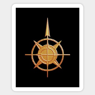 Pointing The Way - compass symbol Sticker